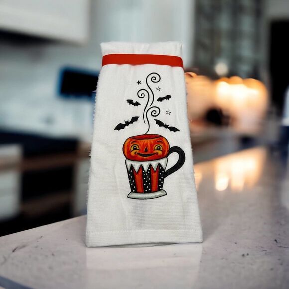 Johanna Parker Halloween Kitchen Towels Set of 2 - Picture 1 of 2